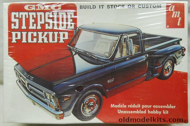 AMT 1/25 1972 GMC Stepside Pickup - Stock or Street/Show Custom, T409 plastic model kit